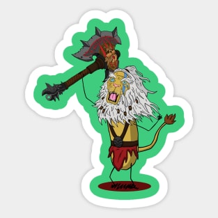 Barbaric Furry Sticker